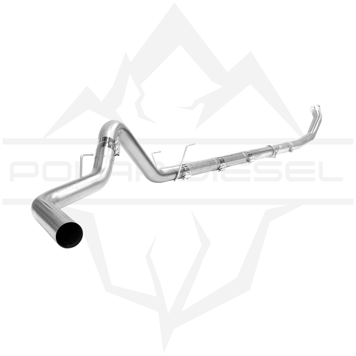 2007.5-2009 Cummins 6.7L 4" SS Turbo Back Exhaust - w/ Muffler (PD-1-21921141)