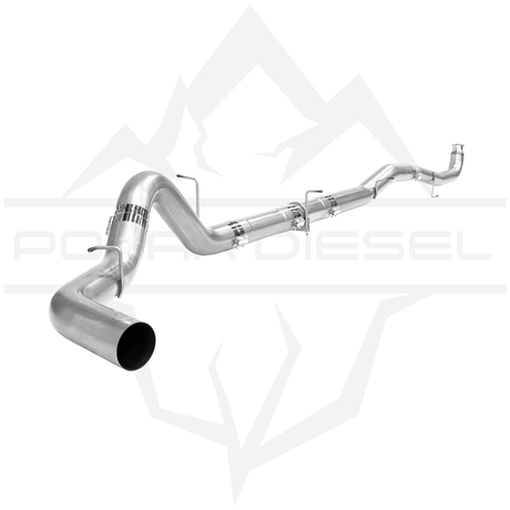 2011-2015 Duramax 6.6L 5" 304SS Downpipe Back Exhaust - No Muffler (PD-1-32327452)