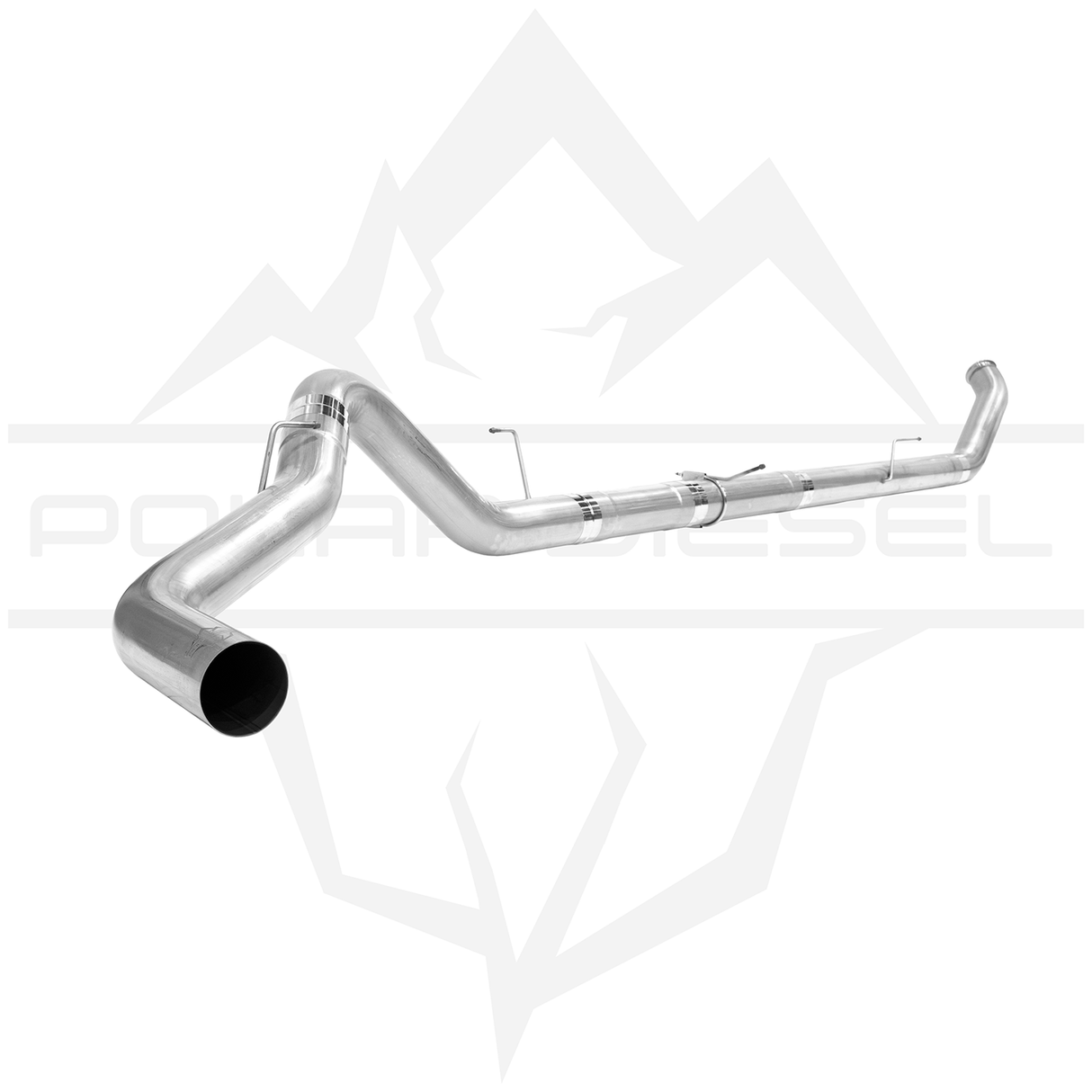 2010-2018 Cummins 6.7L 5" 304SS Turbo Back Exhaust - No Muffler (PD-1-22530452)