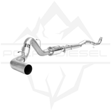 2011-2015 Duramax 6.6L 5" 304SS Downpipe Back Exhaust - w/ Muffler (PD-1-32327451)