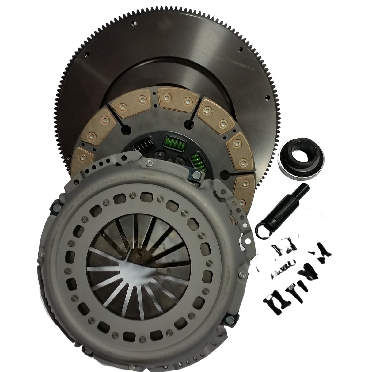 1994-1997 Powerstroke Ceramic/Ceramic Clutch Kit w/Flywheel - 600HP/1100ft-lb (NMU70263-04-SFC)-Performance Clutches-Valair-Dirty Diesel Customs