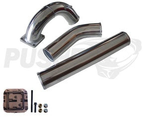 1994-1998 Cummins Aluminum Intake Manifold w/ Intercooler Piping (PDC9498KTA)-Intake Manifold-Pusher-Dirty Diesel Customs