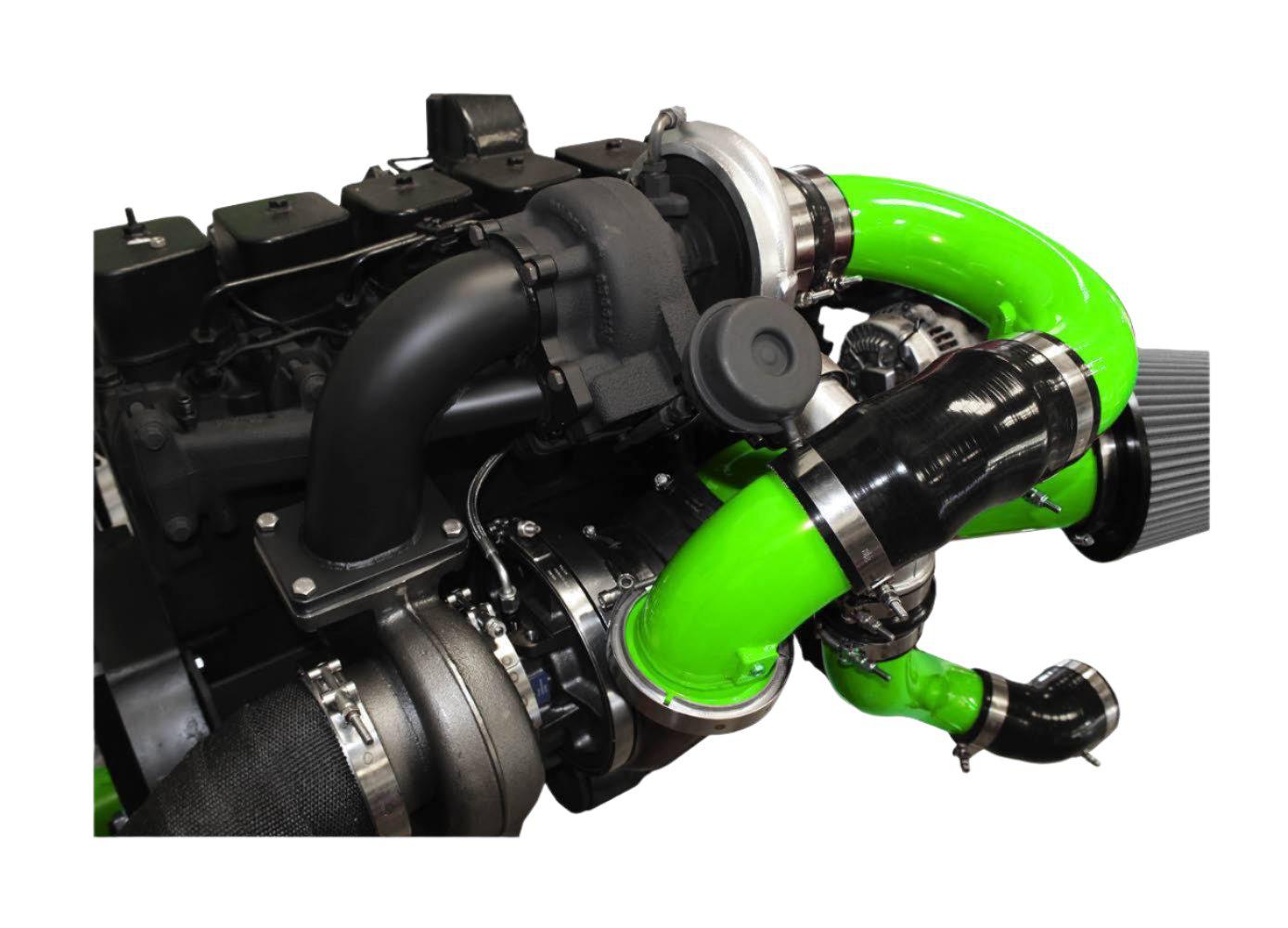 1994-1998 Cummins Low Mount Compound Turbo System (PDC9498LM)-Compound Turbo Kit-Pusher-Dirty Diesel Customs