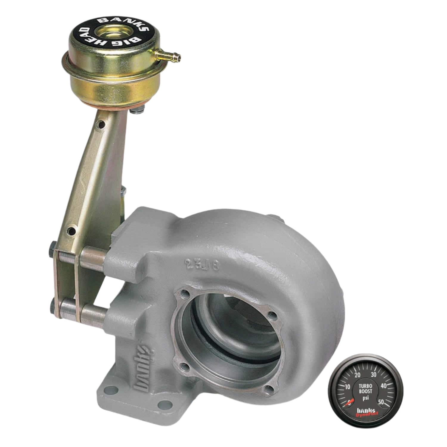 1994-2002 Cummins Turbocharger Housing W/ Boost Guage (24053)-Turbocharger Housing-Banks Power-24053-Dirty Diesel Customs