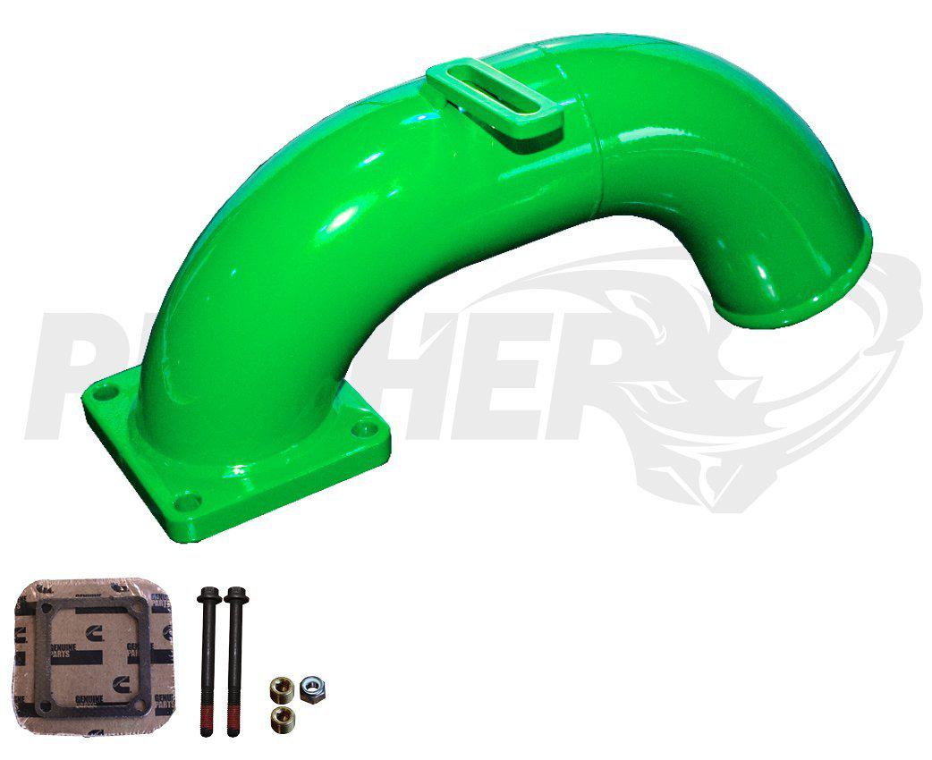 1998.5-2002 Cummins Aluminum Intake Manifold (PDC9802IMA)-Intake Manifold-Pusher-PDC9802IMA_G2-Dirty Diesel Customs