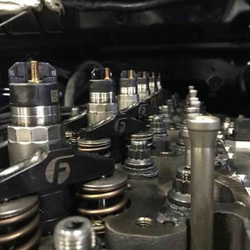 1998.5-2018 Cummins Billet Rocker Arm Bridges (FPE-BRAB-C1)-Rocker Arm Bridges-Fleece Performance-Dirty Diesel Customs