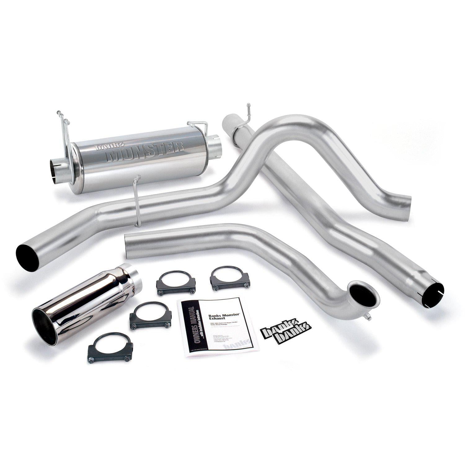 1999-2003 Powerstroke Exhaust System Kit (48656)-Exhaust System Kit-Banks Power-48656-Dirty Diesel Customs