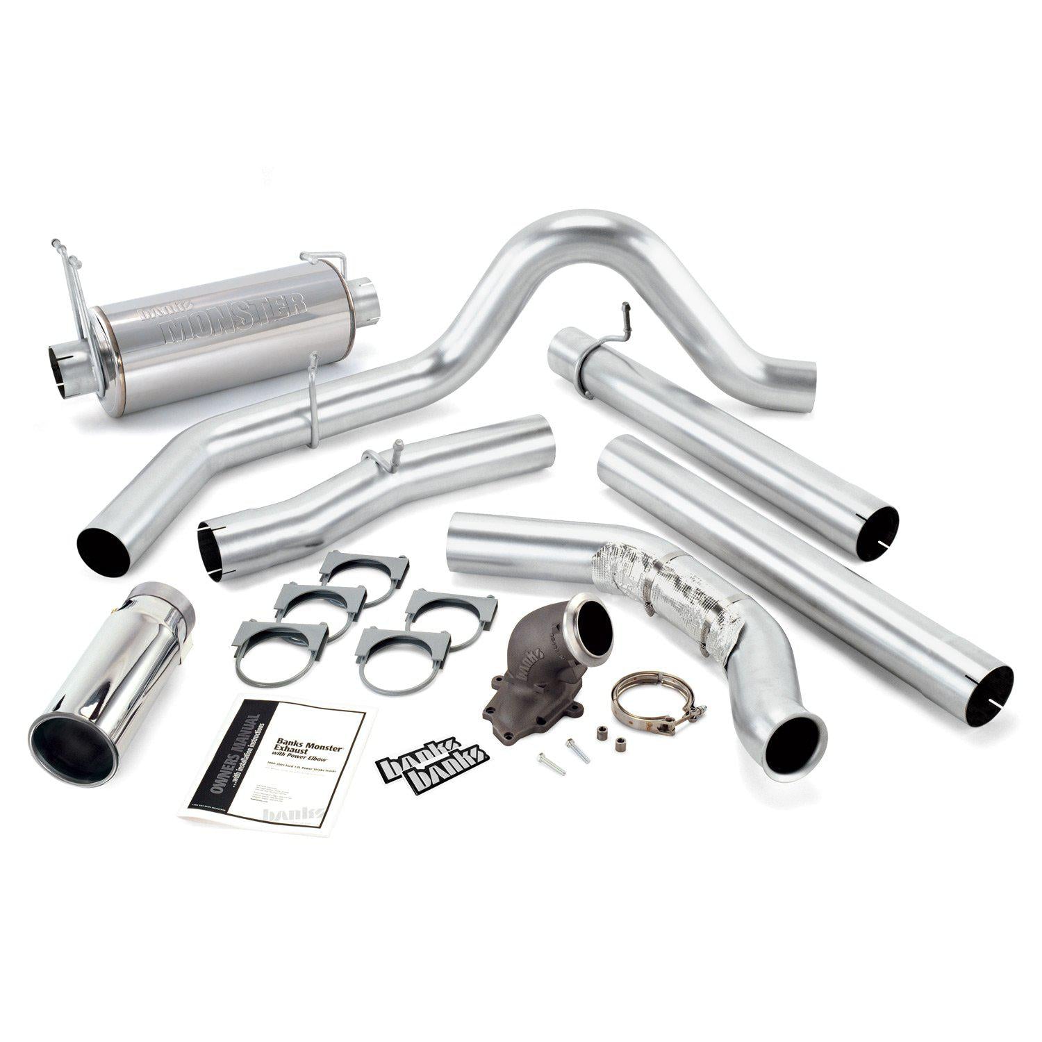 1999-2003 Powerstroke Exhaust System Kit (48659)-Exhaust System Kit-Banks Power-48659-Dirty Diesel Customs