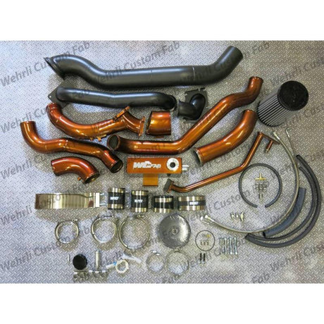 2001-2004 Duramax S400 Stock Twin Turbo Kit (WCF100570)-Turbo Install Kit-Wehrli Custom Fabrication-Dirty Diesel Customs