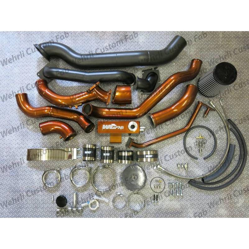 2001-2004 Duramax S400 Stock Twin Turbo Kit (WCF100570)-Turbo Install Kit-Wehrli Custom Fabrication-Dirty Diesel Customs