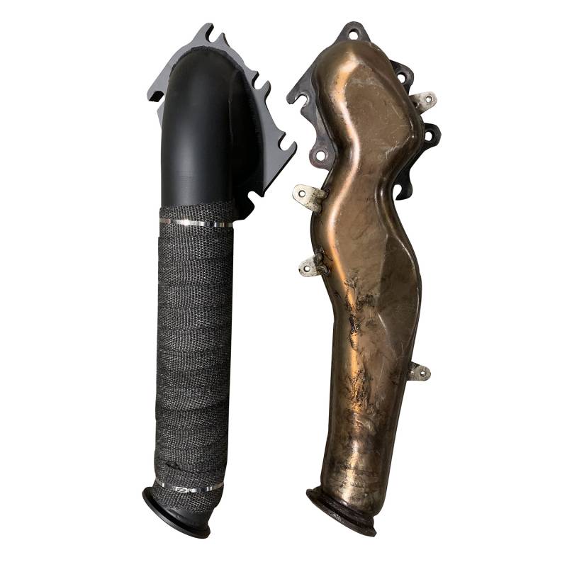 2001-2004 LB7 Duramax 3" Downpipe (WCF100119)-Downpipe-Wehrli Custom Fabrication-Dirty Diesel Customs