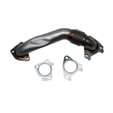 2001-2004 LB7 Duramax Passenger Side 2" Stainless Single Turbo Style Up-Pipe (WCF100654)-Up-Pipes-Wehrli Custom Fabrication-Dirty Diesel Customs
