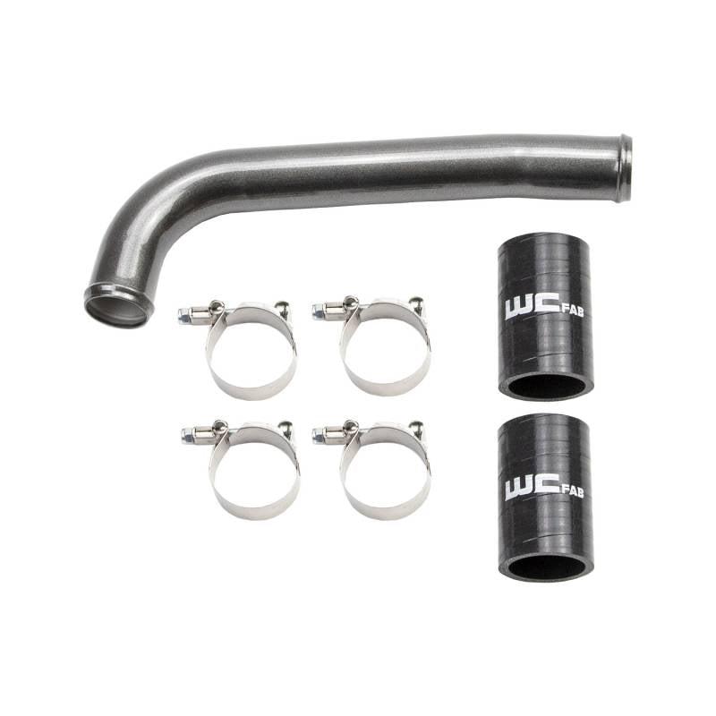2001-2005 LB7/LLY Duramax Upper Coolant Pipe (WCF100860)-Coolant Pipes-Wehrli Custom Fabrication-WCF100860-GRY-Dirty Diesel Customs