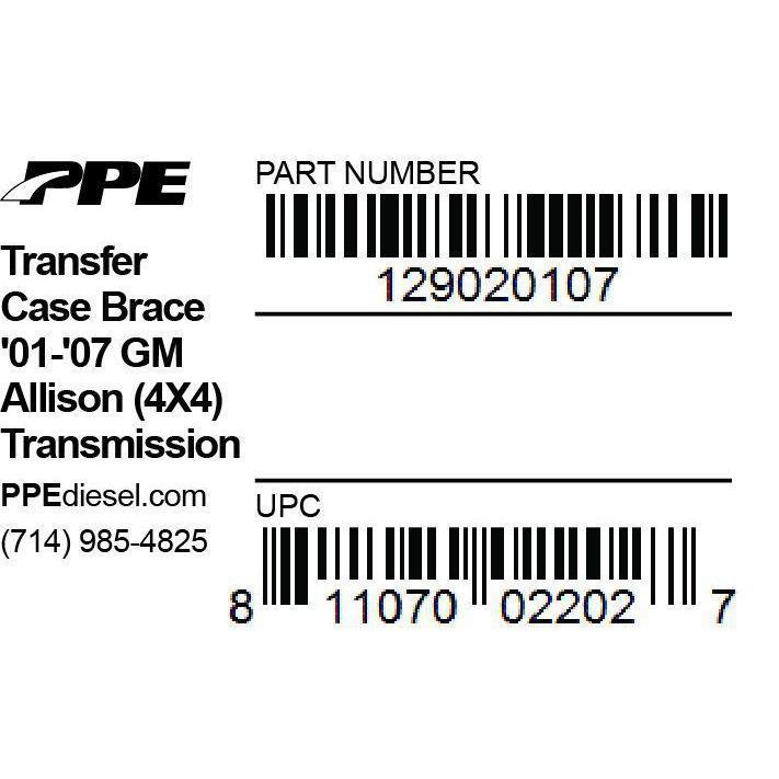 2001-2007 Duramax Transfer Case Brace (129020107)-Transfer Case Brace-PPE-Dirty Diesel Customs