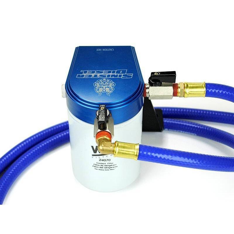 2001-2010 Duramax Coolant Filtration System w/ Wix Filter (SD-COOLFIL-6.6-01-W)-Coolant Bypass Kit-Sinister-Dirty Diesel Customs
