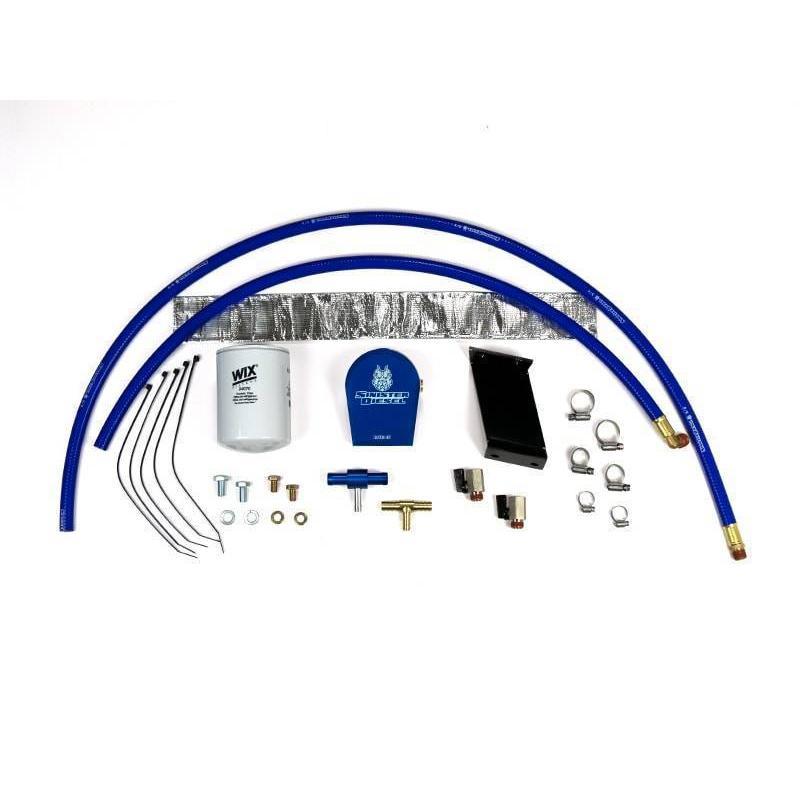 2001-2010 Duramax Coolant Filtration System w/ Wix Filter (SD-COOLFIL-6.6-01-W)-Coolant Bypass Kit-Sinister-SD-COOLFIL-6.6-01-W-Dirty Diesel Customs