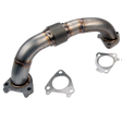2001-2016 Duramax 2" Driver's Side Stainless Up-Pipe (WCF100652)-Up-Pipes-Wehrli Custom Fabrication-Dirty Diesel Customs