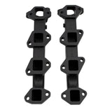 2001-2016 Duramax Billet Exhaust Manifolds (WCF100363)-Exhaust Manifold-Wehrli Custom Fabrication-Dirty Diesel Customs