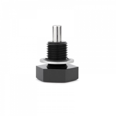 2001-2016 Duramax Magnetic Black Oil Drain Plug (MMODP-1415B)-Oil Drain Plug-Mishimoto-Dirty Diesel Customs