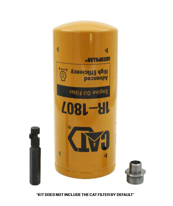 2001-2019 Duramax CAT Oil Filter Adapter Conversion Kit (DUR-OIL-A064)-Oil Filter Adapter-Dirty Diesel Customs-Dirty Diesel Customs