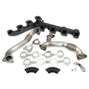 2001-2023 Duramax High Flow Exhaust Manifold W/ Up-Pipes (116111035)-Exhaust Manifold-PPE-116111220-Dirty Diesel Customs