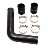 2003-2007 Cummins 3" Driver Side Replacement Intercooler Pipe (WCF100359)-Intercooler Piping-Wehrli Custom Fabrication-WCF100359-GRY-Dirty Diesel Customs