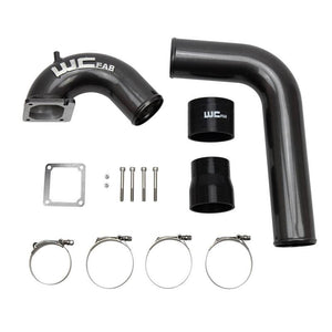2003-2007 Cummins 3.5" High Flow Intake Horn & Intercooler Pipe Kit (WCF100528)-Intake Kit-Wehrli Custom Fabrication-WCF100528-GB-Dirty Diesel Customs