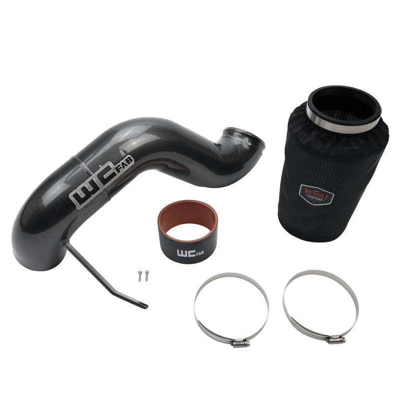 2003-2007 Cummins 4" Intake Kit (WCF100346)-Intake Accessories-Wehrli Custom Fabrication-WCF100346-GRY-Dirty Diesel Customs