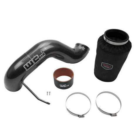 2003-2007 Cummins 4" Intake Kit (WCF100346)-Intake Accessories-Wehrli Custom Fabrication-WCF100346-GRY-Dirty Diesel Customs