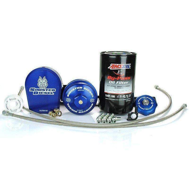 2003-2007 Powerstroke Bypass Oil Filter System (SD-EOF-6.0)-Bypass Oil Filter System-Sinister-Dirty Diesel Customs