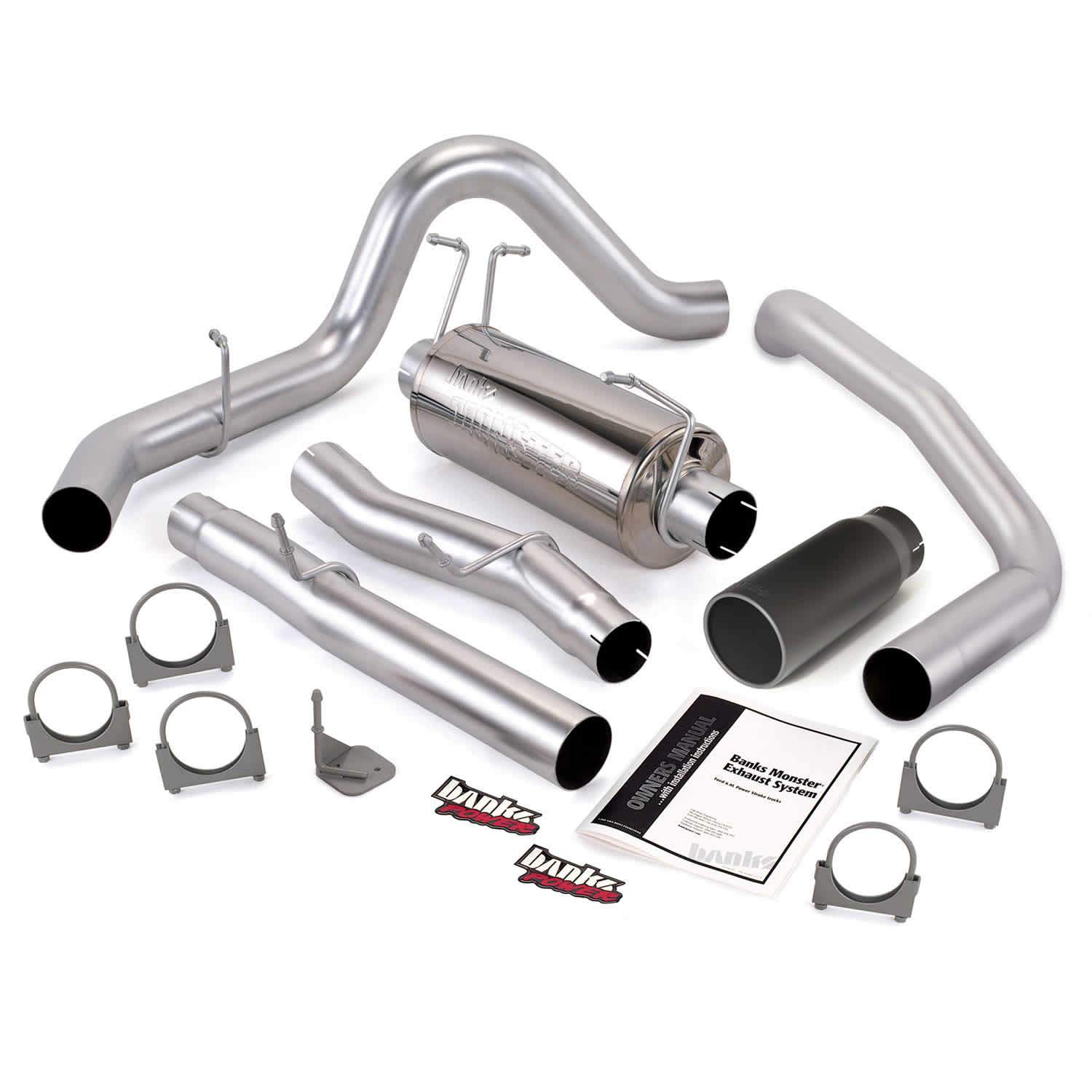2003-2007 Powerstroke Exhaust System Kit - CCSB (48785)-Exhaust System Kit-Banks Power-48785-B-Dirty Diesel Customs