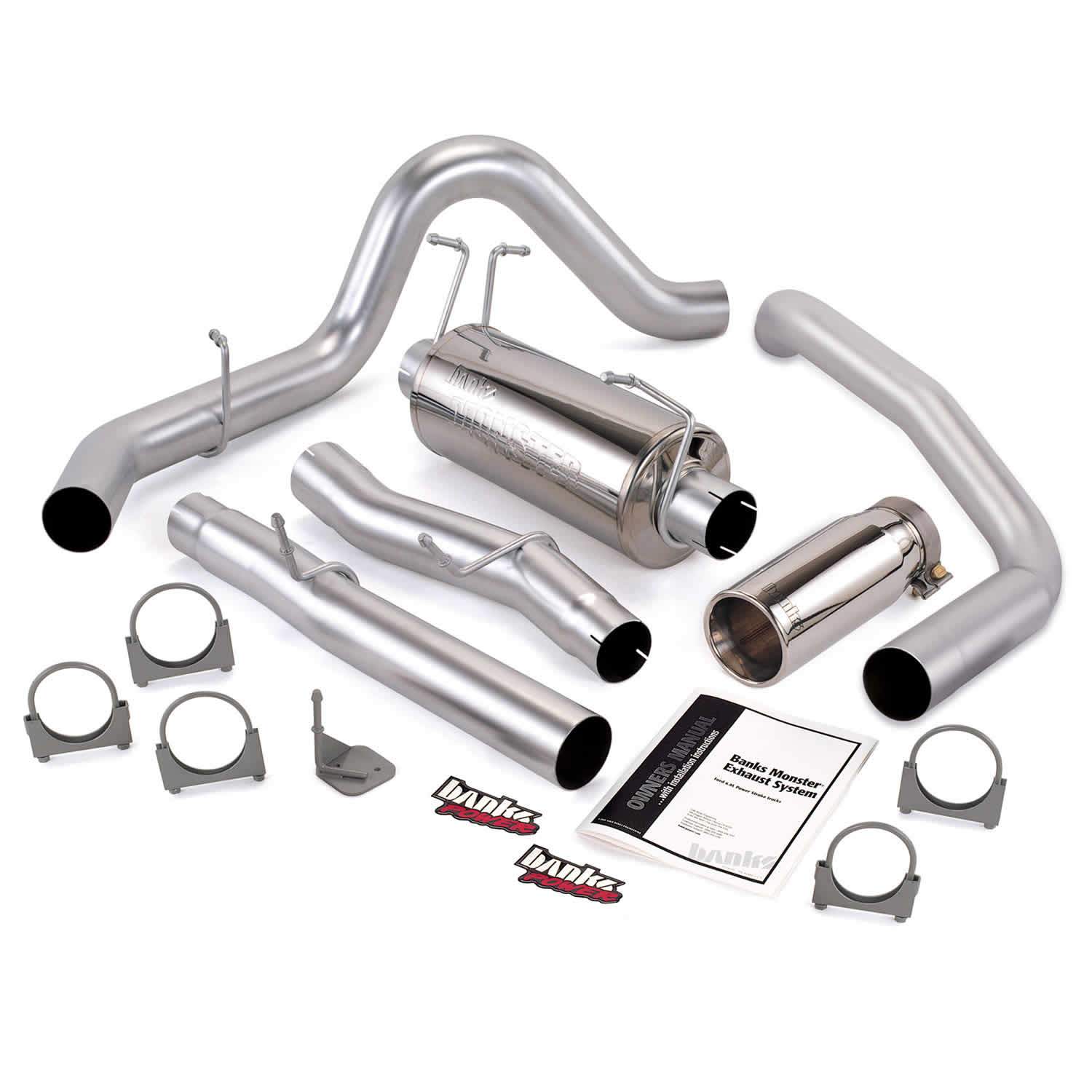 2003-2007 Powerstroke Exhaust System Kit - CCSB (48785)-Exhaust System Kit-Banks Power-48785-Dirty Diesel Customs