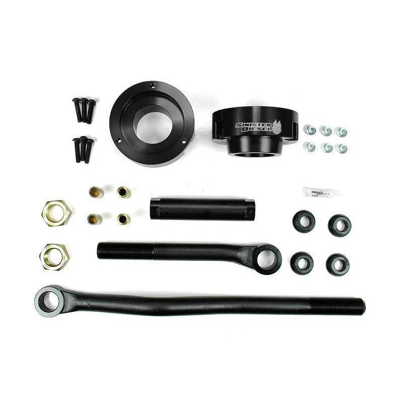 2003-2012 Cummins Adjustable Track Bar and Leveling Kit (SD-DODGE-TB-LVL-BLK-03)-Leveling Kit-Sinister-Dirty Diesel Customs