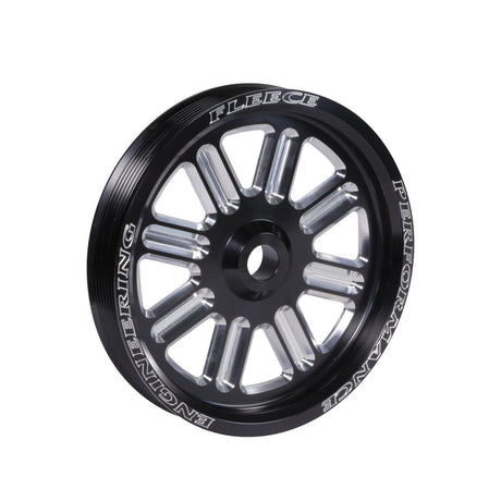 2003-2018 Cummins Dual Pump Spoke Pulley (FPE-34211-BLK-SPK)-Dual Pump Pulleys-Fleece Performance-Dirty Diesel Customs