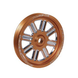 2003-2018 Cummins Dual Pump Spoke Pulley (FPE-34211-BLK-SPK)-Dual Pump Pulleys-Fleece Performance-FPE-34211-ORG-SPK-Dirty Diesel Customs