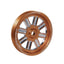 2003-2018 Cummins Dual Pump Spoke Pulley (FPE-34211-BLK-SPK)-Dual Pump Pulleys-Fleece Performance-FPE-34211-ORG-SPK-Dirty Diesel Customs