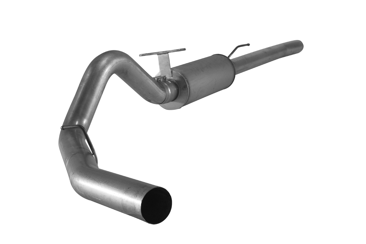 2003.5-2007 Powerstroke 4" Cat Back Exhaust System w/ Muffler (FLO-825)-Cat Back Exhaust System-Flo-Pro-FLO-SS825-Dirty Diesel Customs