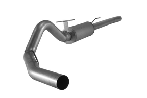 2003.5-2007 Powerstroke 4" Cat Back Exhaust System w/ Muffler (FLO-825)-Cat Back Exhaust System-Flo-Pro-FLO-SS825-Dirty Diesel Customs