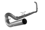 2003.5-2007 Powerstroke 5" Turbo Back Exhaust - No Muffler (FLO 614NM)-Turbo Back Exhaust System-Flo-Pro-Dirty Diesel Customs