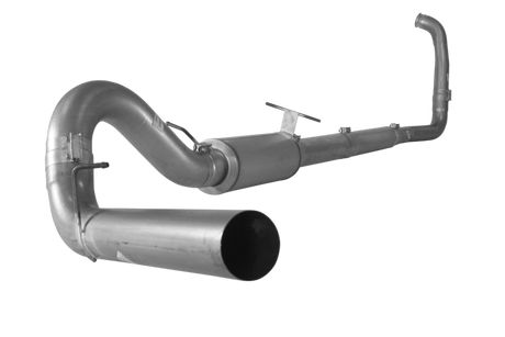2003.5-2007 Powerstroke 5" Turbo Back Exhaust System w/ Muffler (FLO 614)-Turbo Back Exhaust System-Flo-Pro-Dirty Diesel Customs