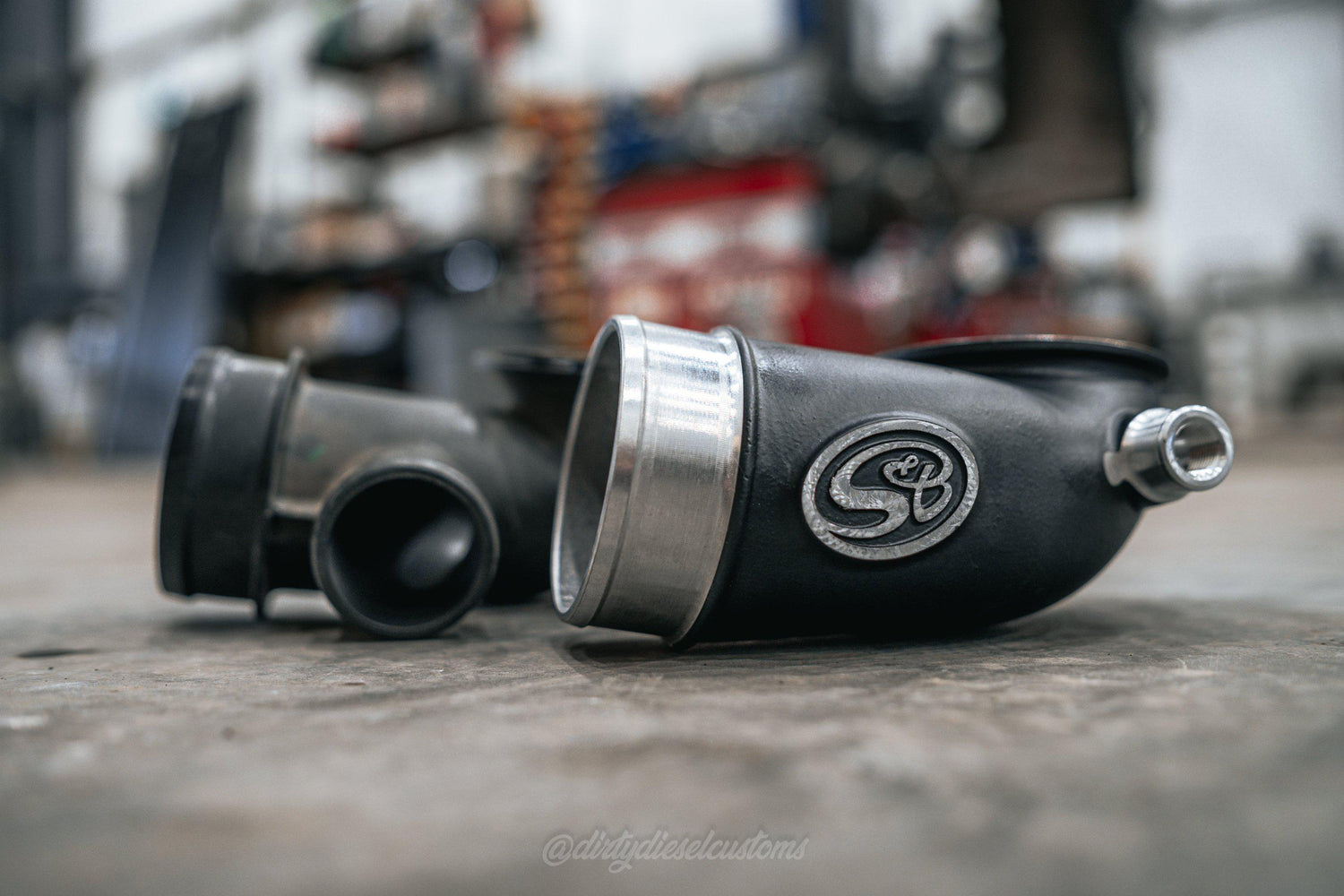 2004-2005 Duramax S&B Turbo Inlet (76-1006B)-Turbo Inlets-S&B Filters-Dirty Diesel Customs