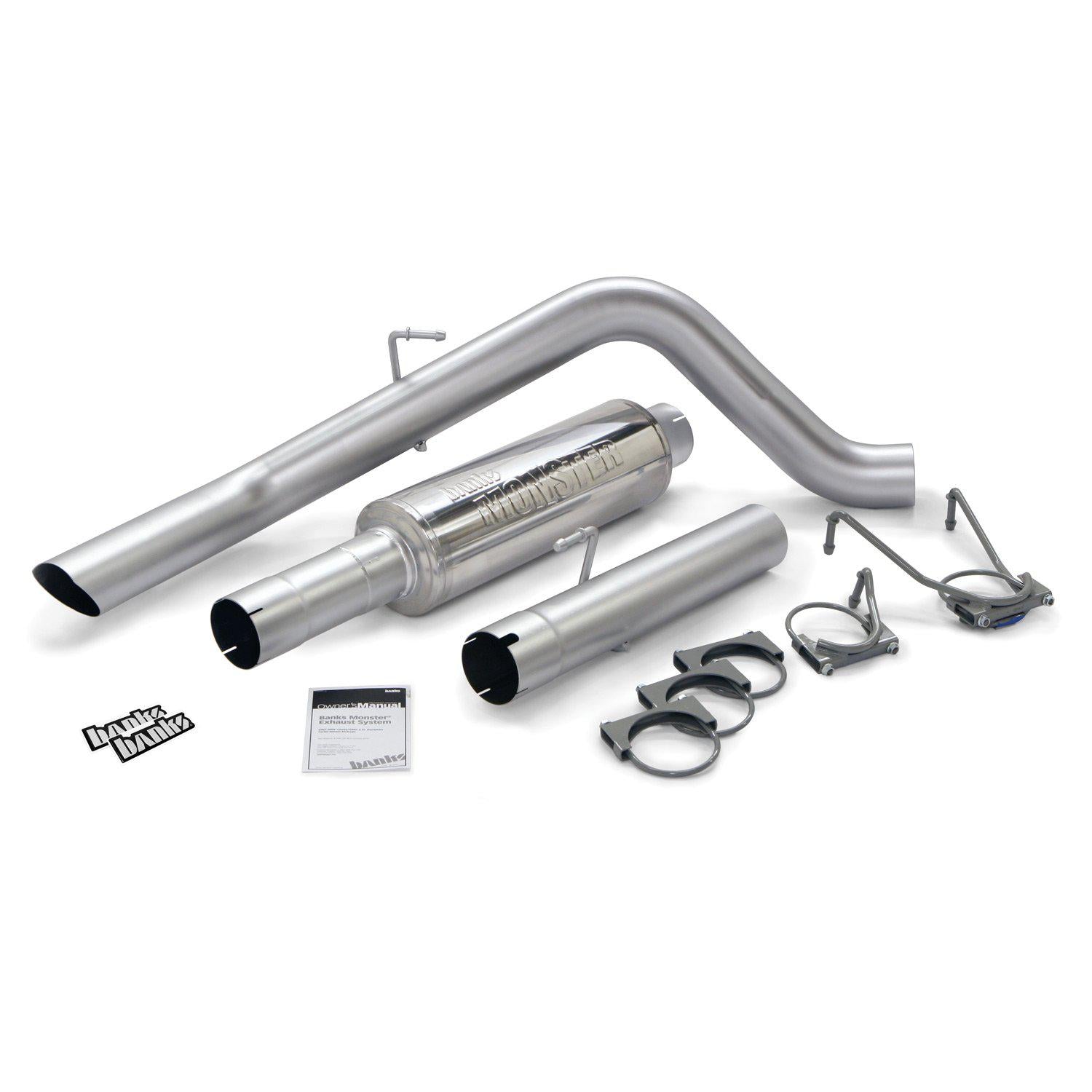 2004-2007 Cummins 4" Cat-Back Exhaust System w/ Muffler (48778)-Filter Back Exhaust System-Banks Power-48778-Dirty Diesel Customs