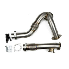 2004-2007 Powerstroke Y-Pipes w/ EGR Provision (SD-YPIPE-6.0-EGR-SC)-Y-Bridge-Sinister-SD-YPIPE-6.0-EGR-SC-Dirty Diesel Customs