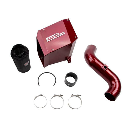 2004.5-2005 LLY Duramax 4" Intake Kit w/ Airbox (WCF100191)-Intake Kit-Wehrli Custom Fabrication-WCF100191-RED-Dirty Diesel Customs