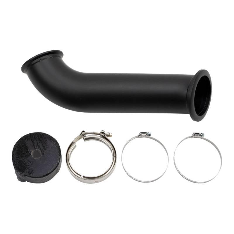 2004.5-2007 Cummins 4" High Mount S400 Downpipe (WCF100262)-Downpipe-Wehrli Custom Fabrication-Dirty Diesel Customs
