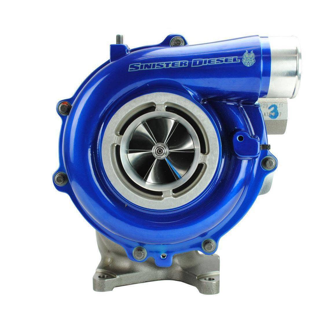 2004.5-2010 Duramax Pitbull Series 65mm Turbocharger (SD-PB-6.6-TURBO-04.5)-Stock Turbocharger-Sinister-Dirty Diesel Customs