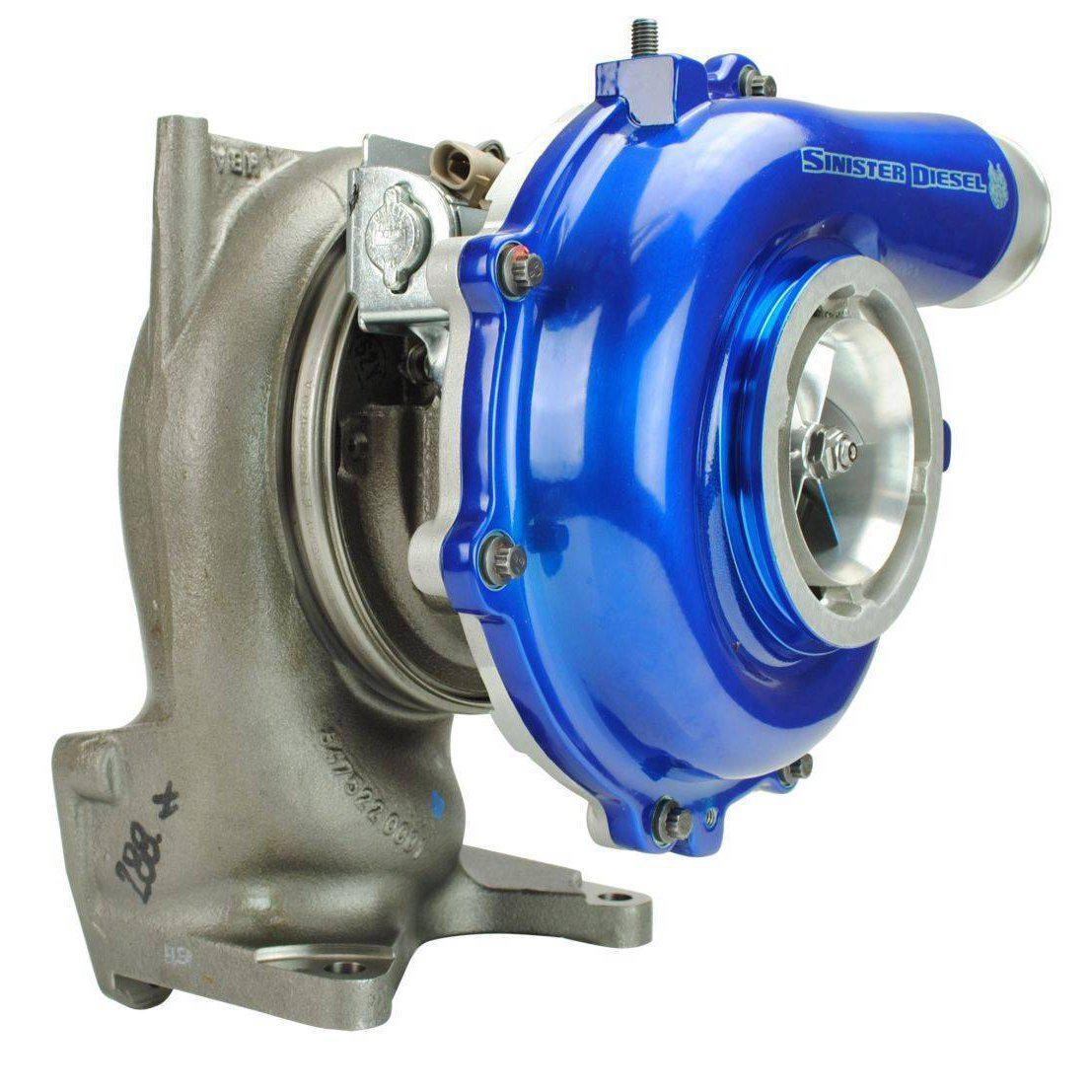 2004.5-2010 Duramax Pitbull Series 65mm Turbocharger (SD-PB-6.6-TURBO-04.5)-Stock Turbocharger-Sinister-Dirty Diesel Customs