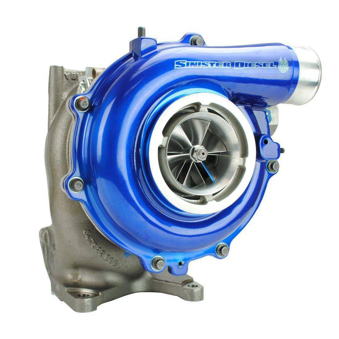 2004.5-2010 Duramax Pitbull Series 65mm Turbocharger (SD-PB-6.6-TURBO-04.5)-Stock Turbocharger-Sinister-Dirty Diesel Customs