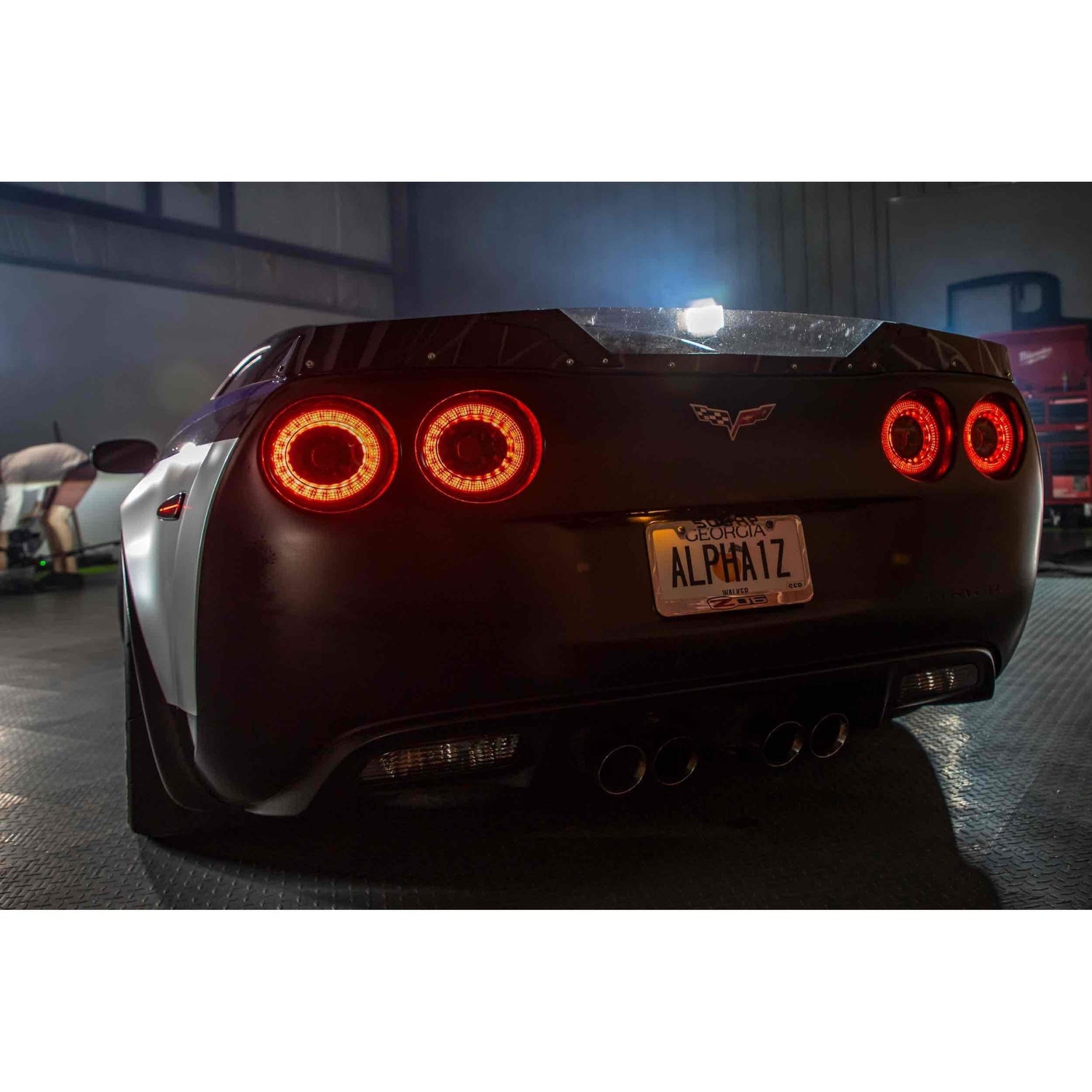2005-2013 Chevrolet Corvette XB LED Smoked Tail Lights (LF466)-Tail Lights-Morimoto-Dirty Diesel Customs