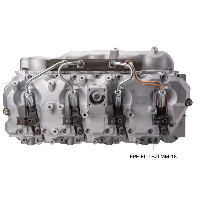 2006-2010 Duramax High Pressure Injection Line 1 & 8 (FPE-FL-LBZLMM-18)-Injector Lines-Fleece Performance-Dirty Diesel Customs